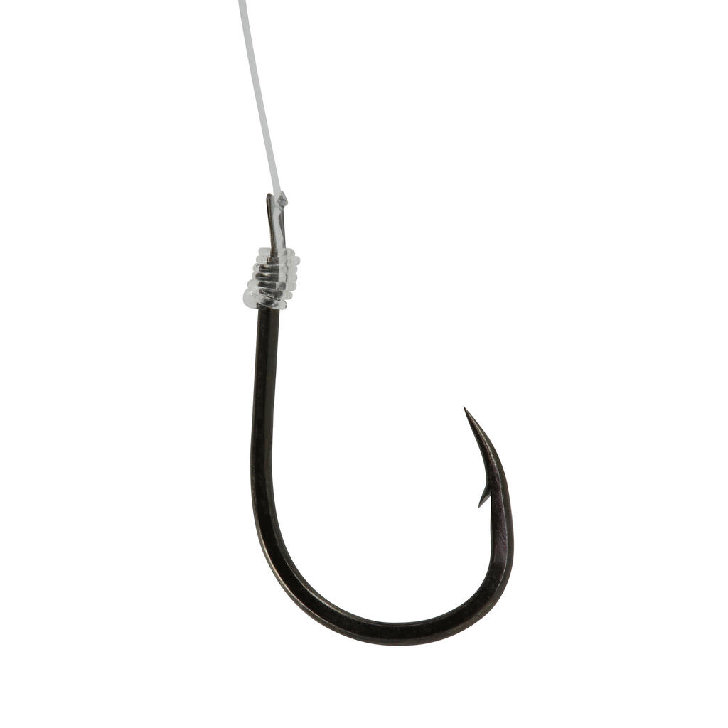 SN FLUORO SEABREAM spade-end hooks to line for sea fishing