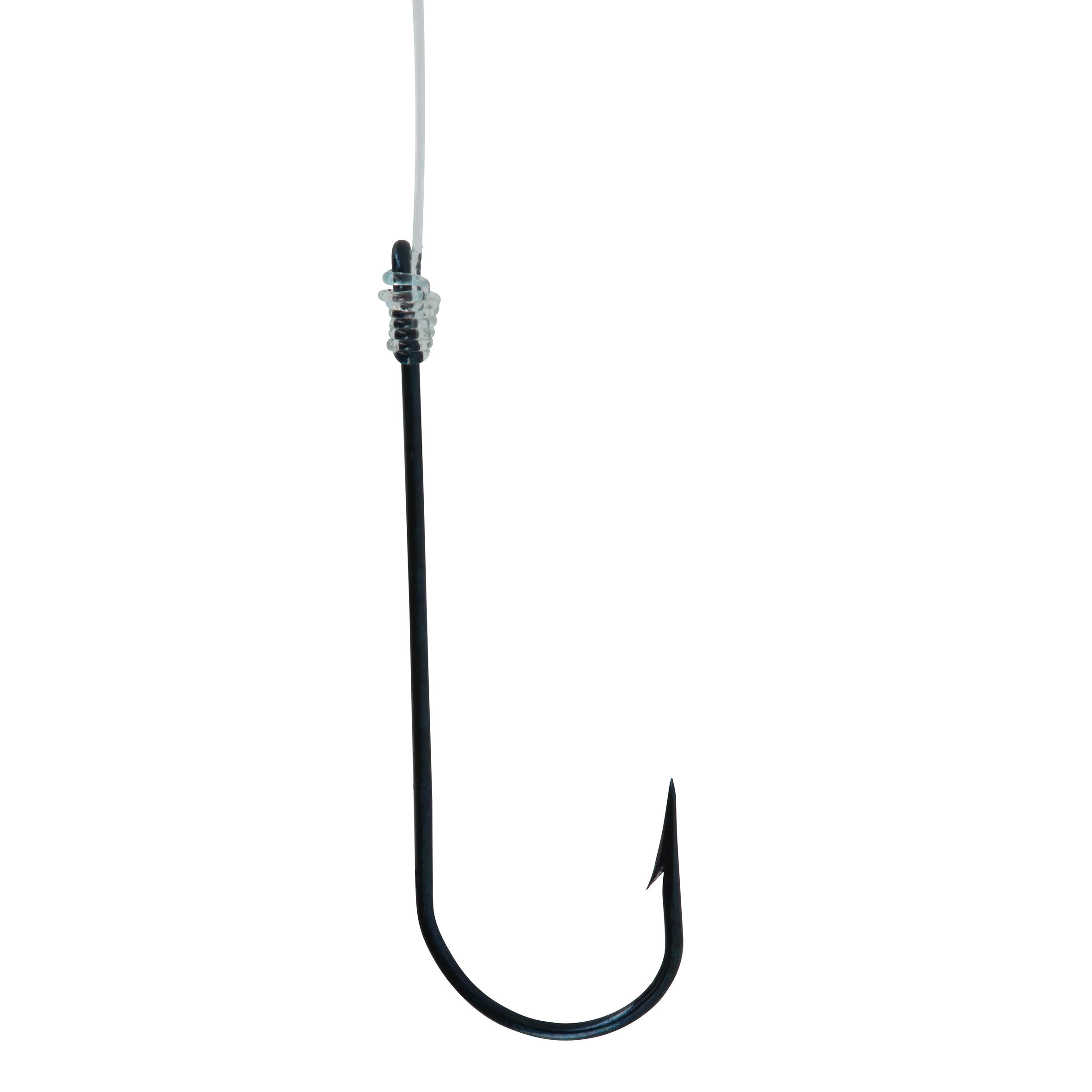 SN FLUORO eyed hooks to line for sea fishing with worms 3/14