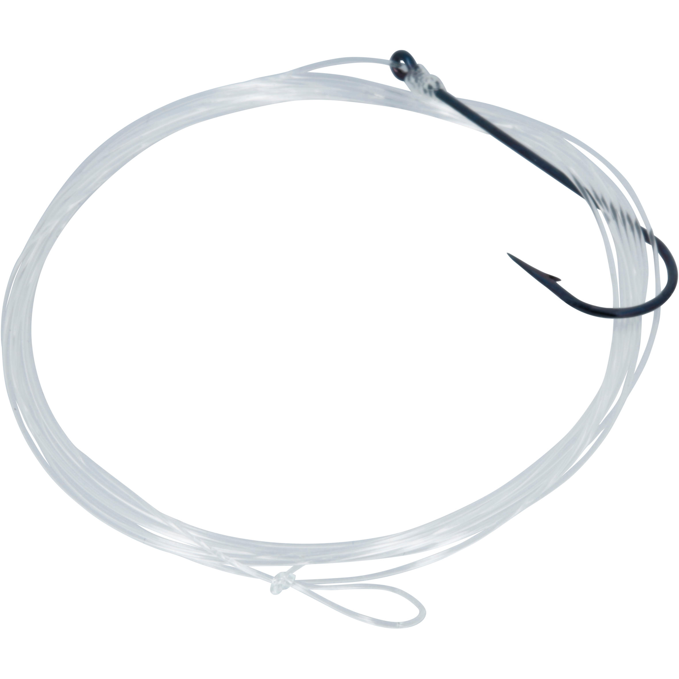 SN FLUORO eyed hooks to line for sea fishing with worms 4/14