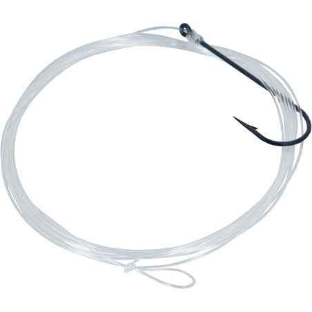 SN FLUORO eyed hooks to line for sea fishing with worms
