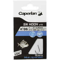 SN HOOK fluorosea bluereversed spade-end hooks to line for sea fishing