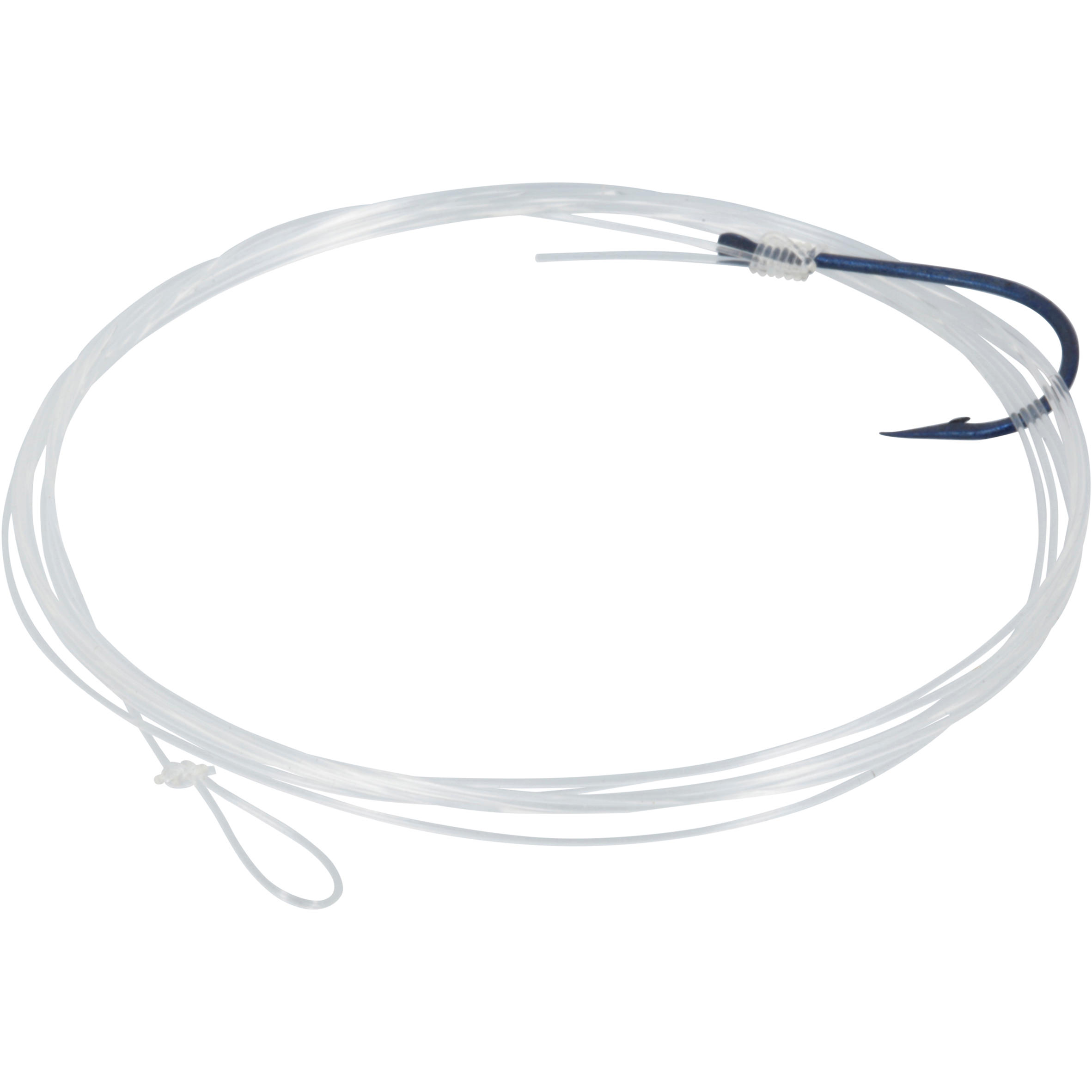 Voorgemonteerde haak met bledje voor zeevissen SN Hook fluorosea bluereversed 8/17