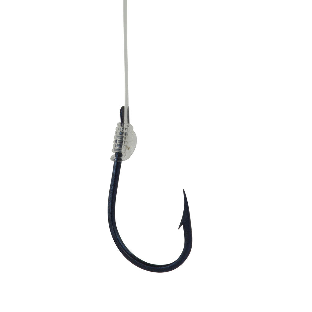 קרסי דיג מדגם SN HOOK - Fluorosea Bluereversed עם ראשים בצורת חץ עבור דיג בים