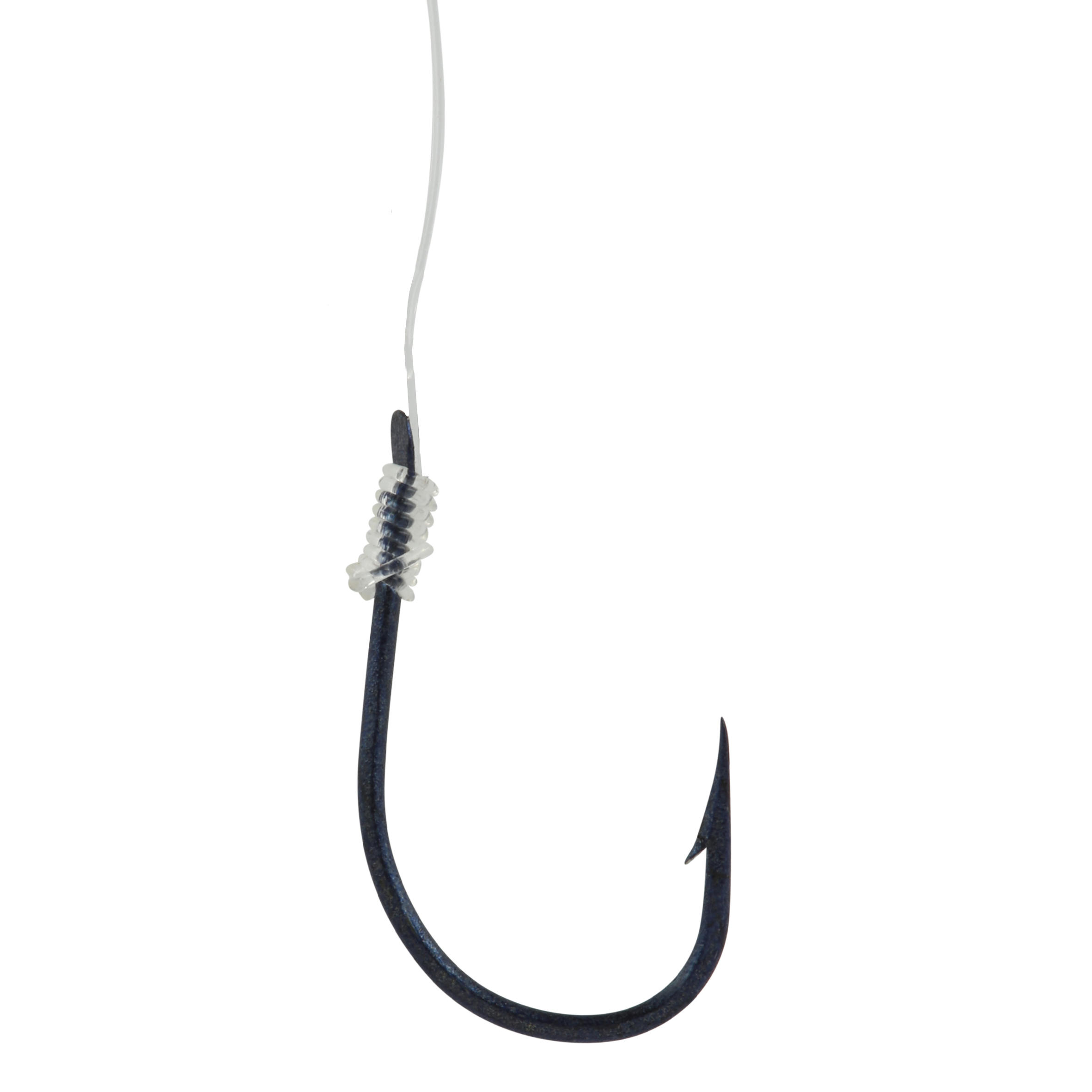 BLUE REVERSED spade-end hooks to line for sea fishing 13/17