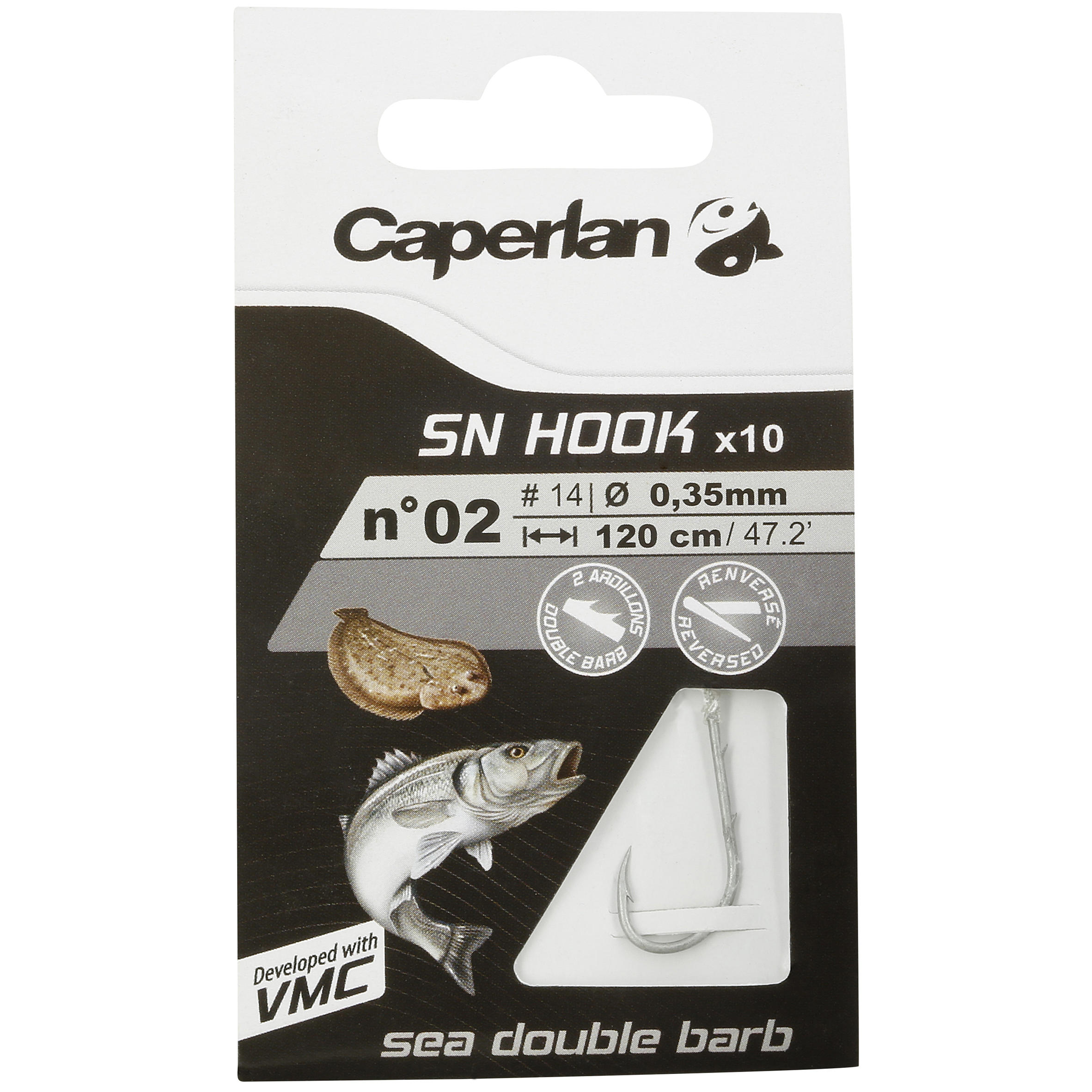 Caperlan Gemonteerde Vishaken Sn Hook Sea Dubbele Weerhaak caperlan kopen in de aanbieding