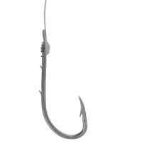 SN double-barb spade-end hooks to line for sea fishing