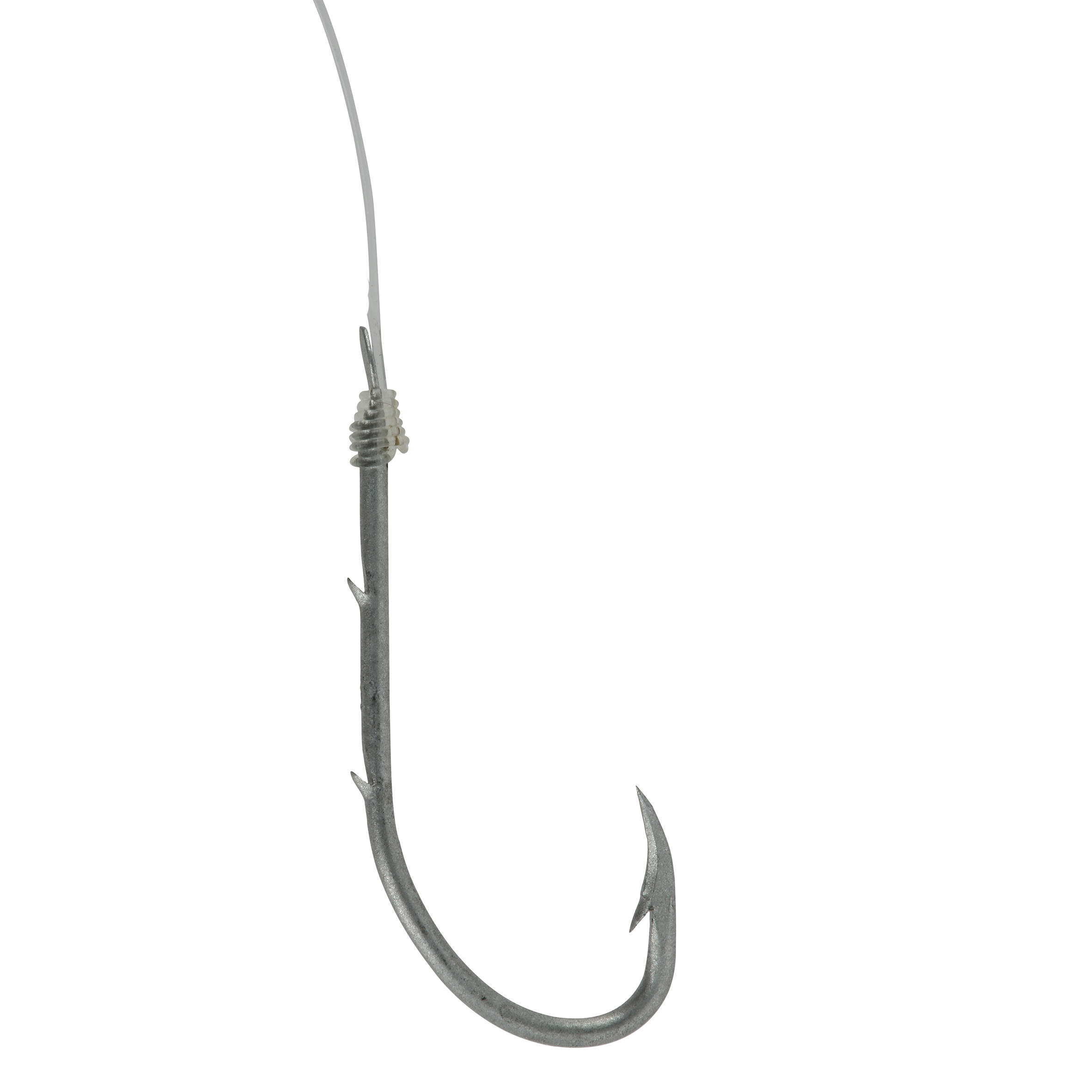 SN double-barb spade-end hooks to line for sea fishing 13/14
