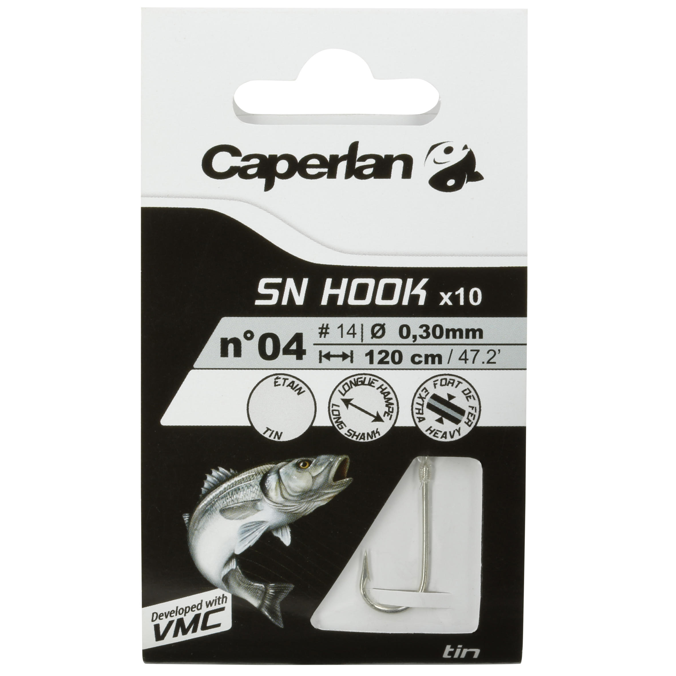 SN HOOK Fishing Rigged Hooks - Tin 6/14