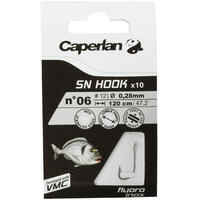 SN FLUORO stainless-steel eyed hooks to line for sea fishing