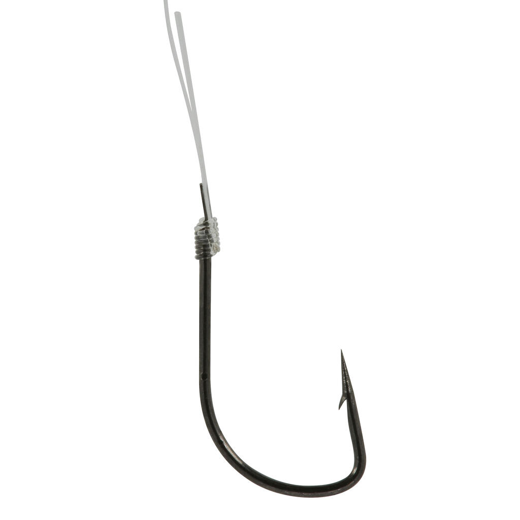 Rigged hooks for trout fishing with a pike float