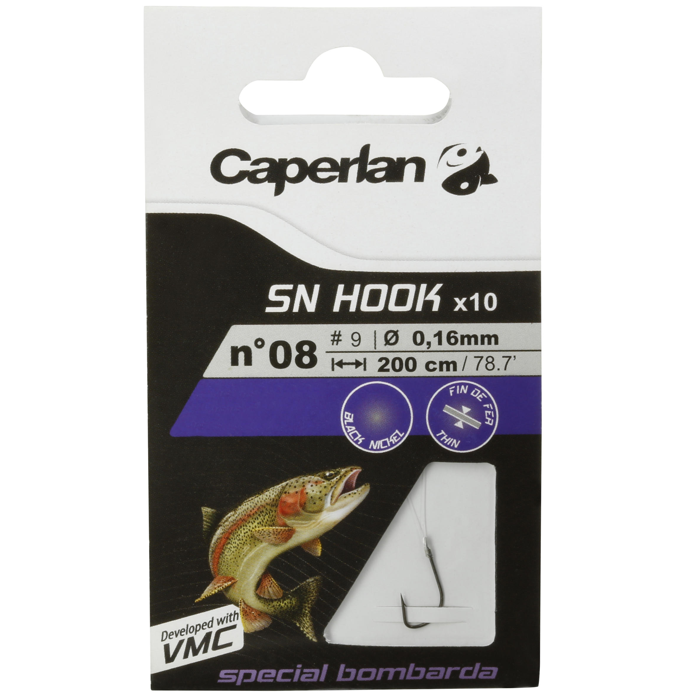 Hameçon à Palette Tubertini Hameçons Série 10 10 Pêche Truite Mer Carpe