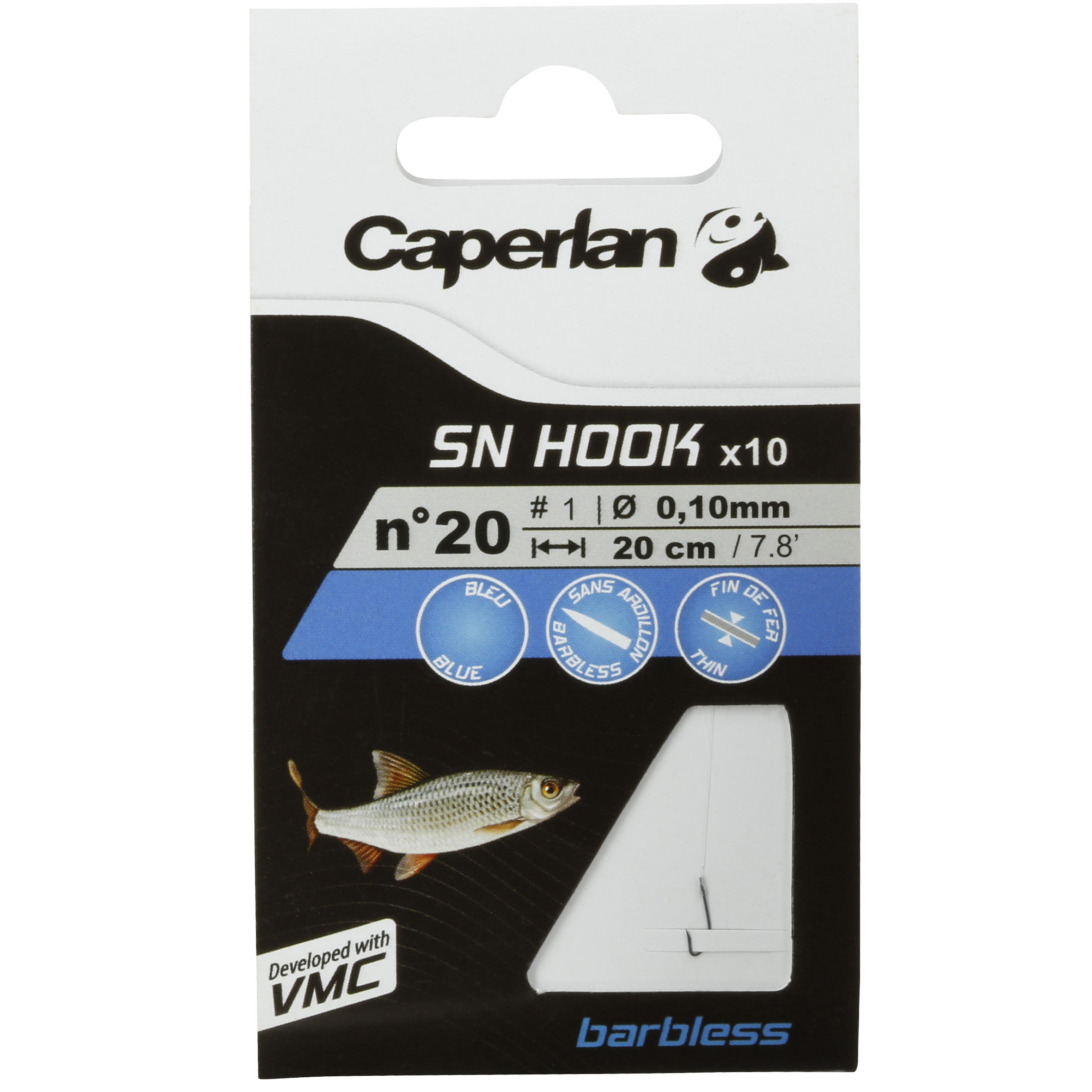 SN Hook Barbless Fishing Rigged Hooks 6/14