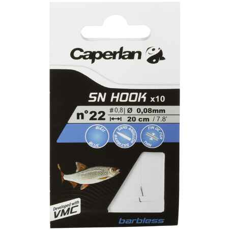 SN Hook Barbless Fishing Rigged Hooks