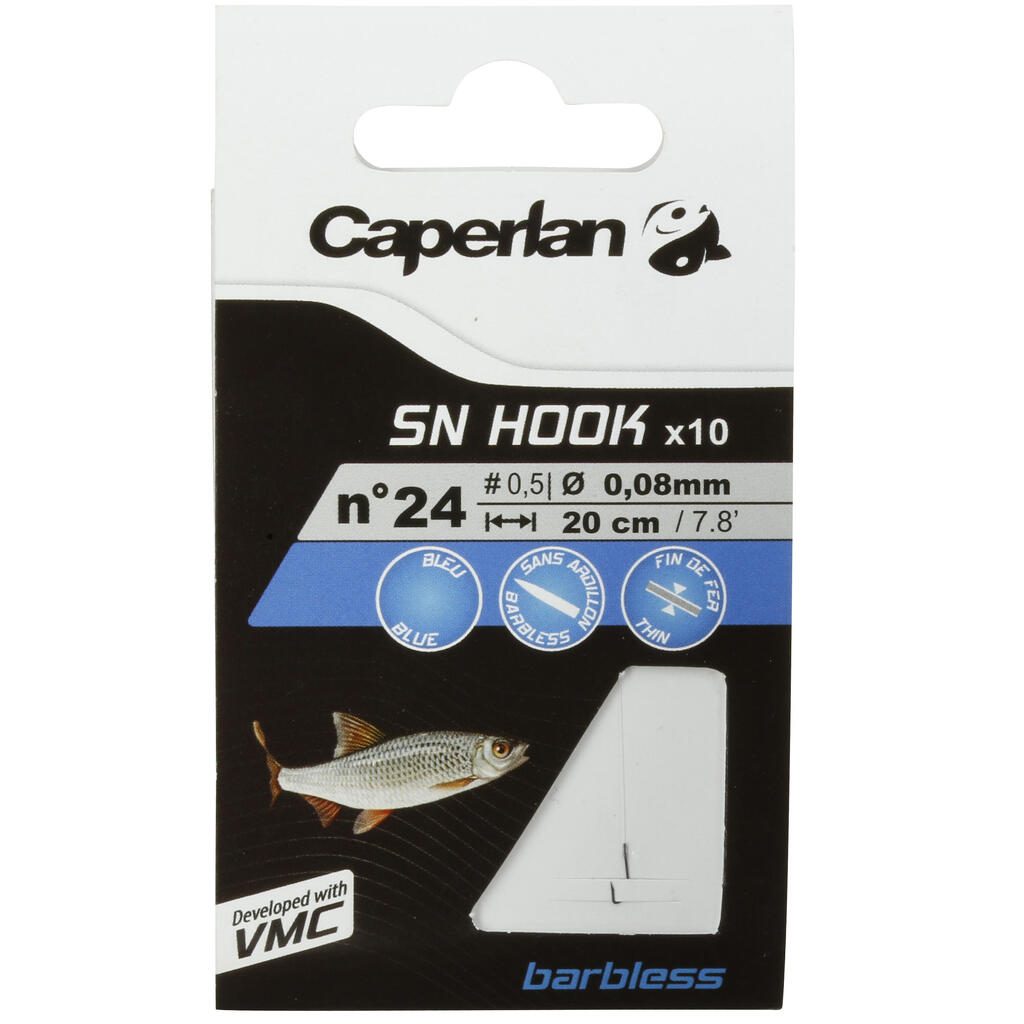 SN Hook Barbless Fishing Rigged Hooks