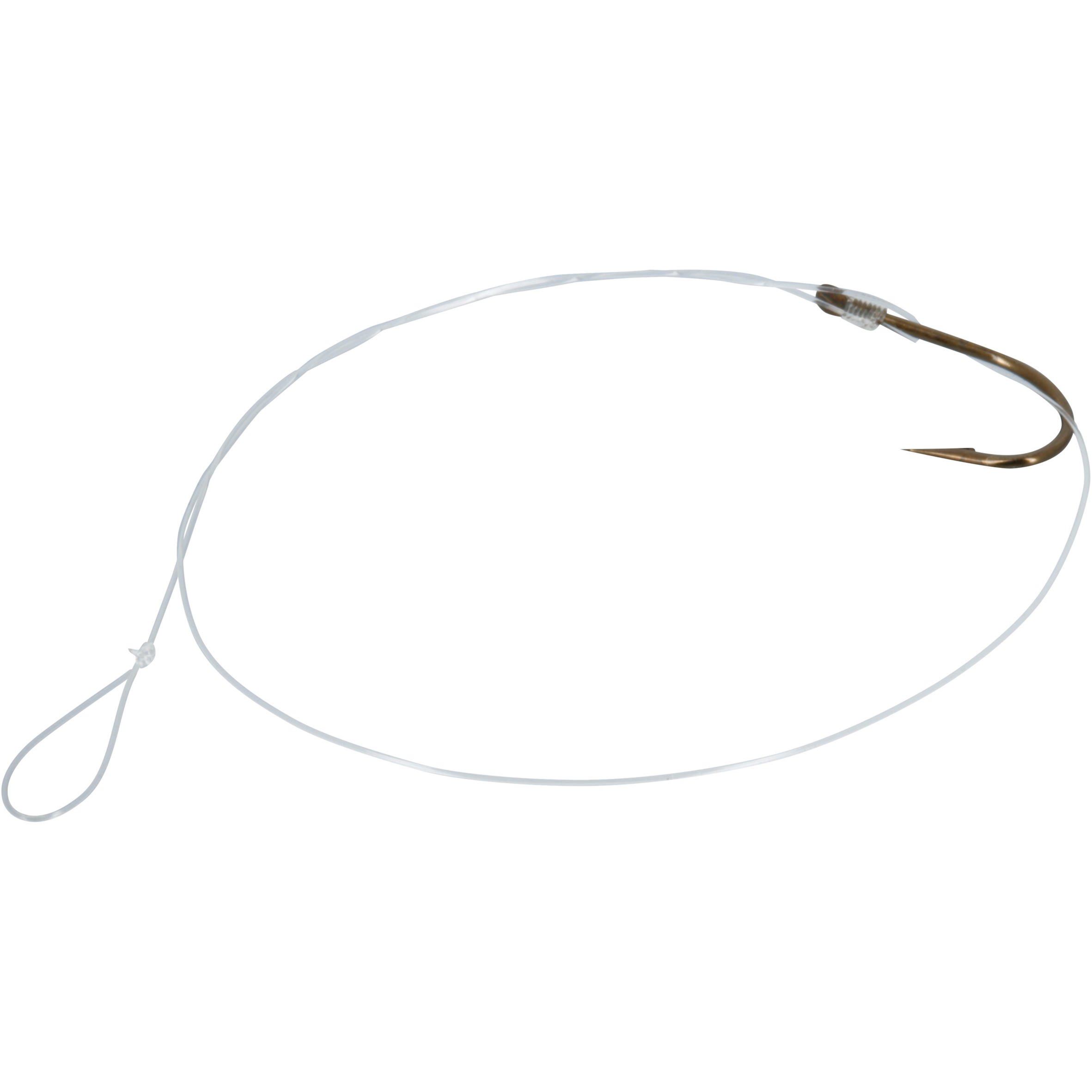 Gemonteerde gebogen vishaken SN Hook brons 8/22