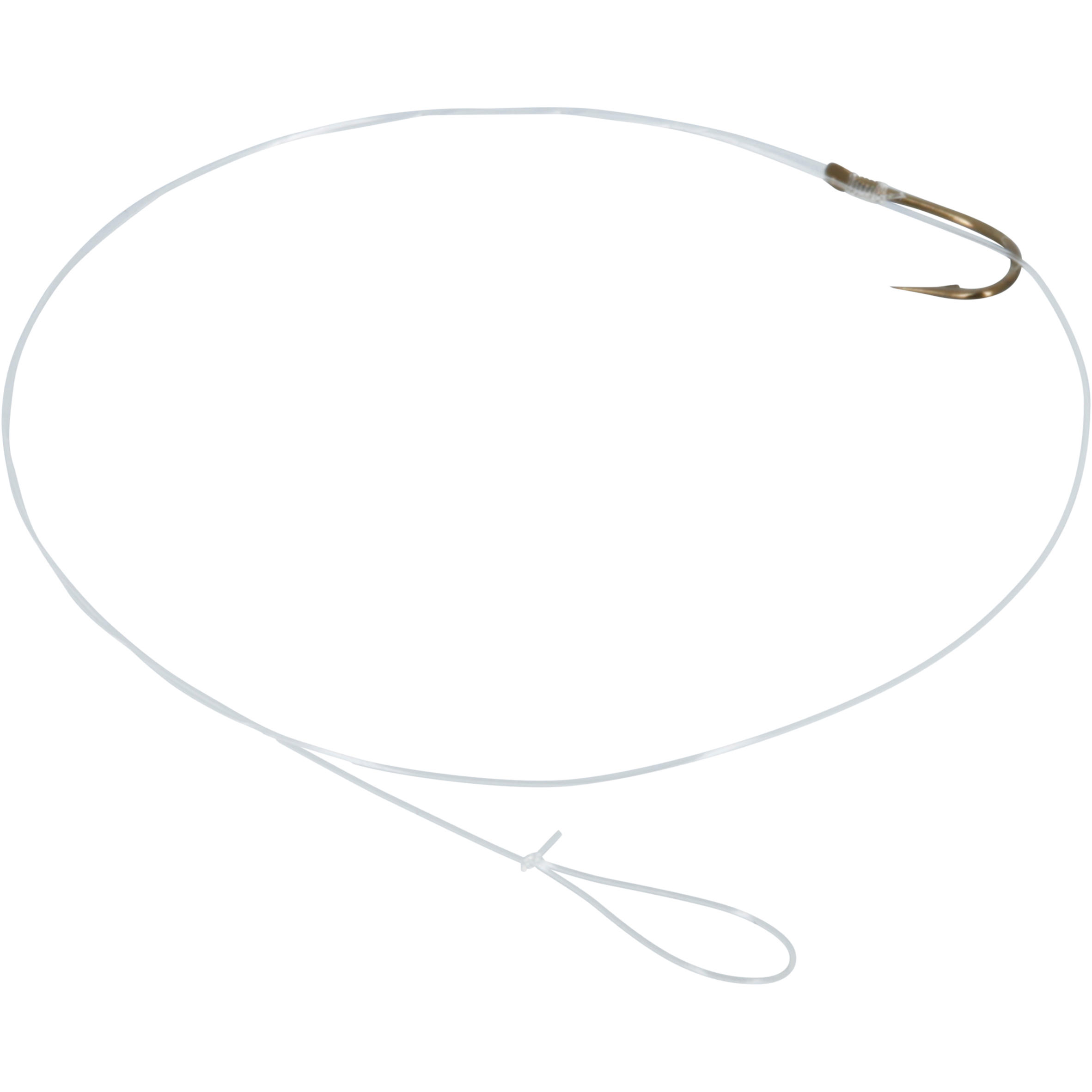 Gemonteerde gebogen vishaken SN Hook brons 19/22