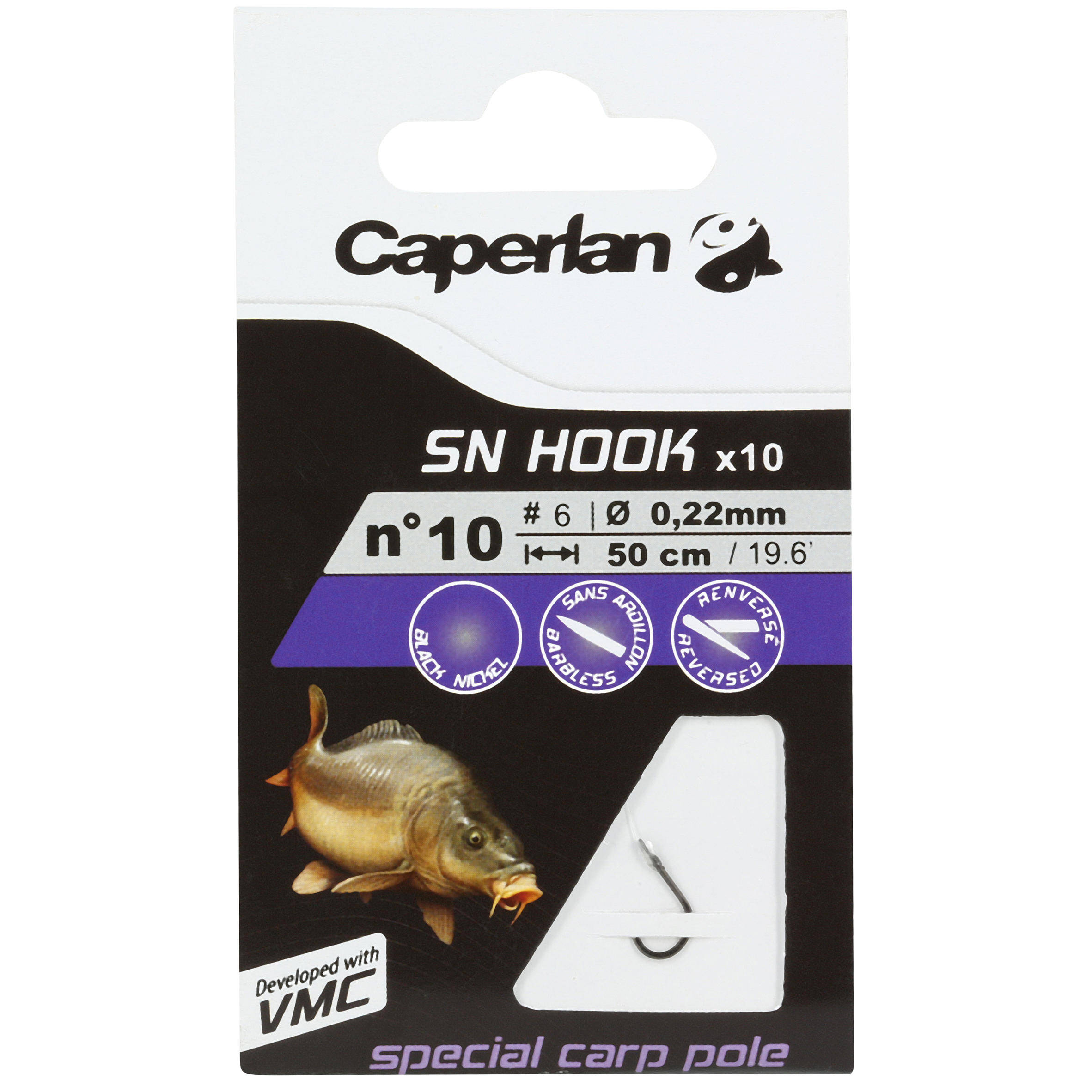 SN HOOK carp pole rigged fishing hooks -  2