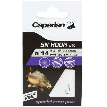 SN HOOK Carp Pole Rigged Hooks