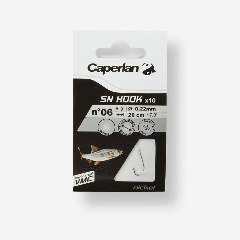 

Никелированные крючки с поводком Sn hook, 126027