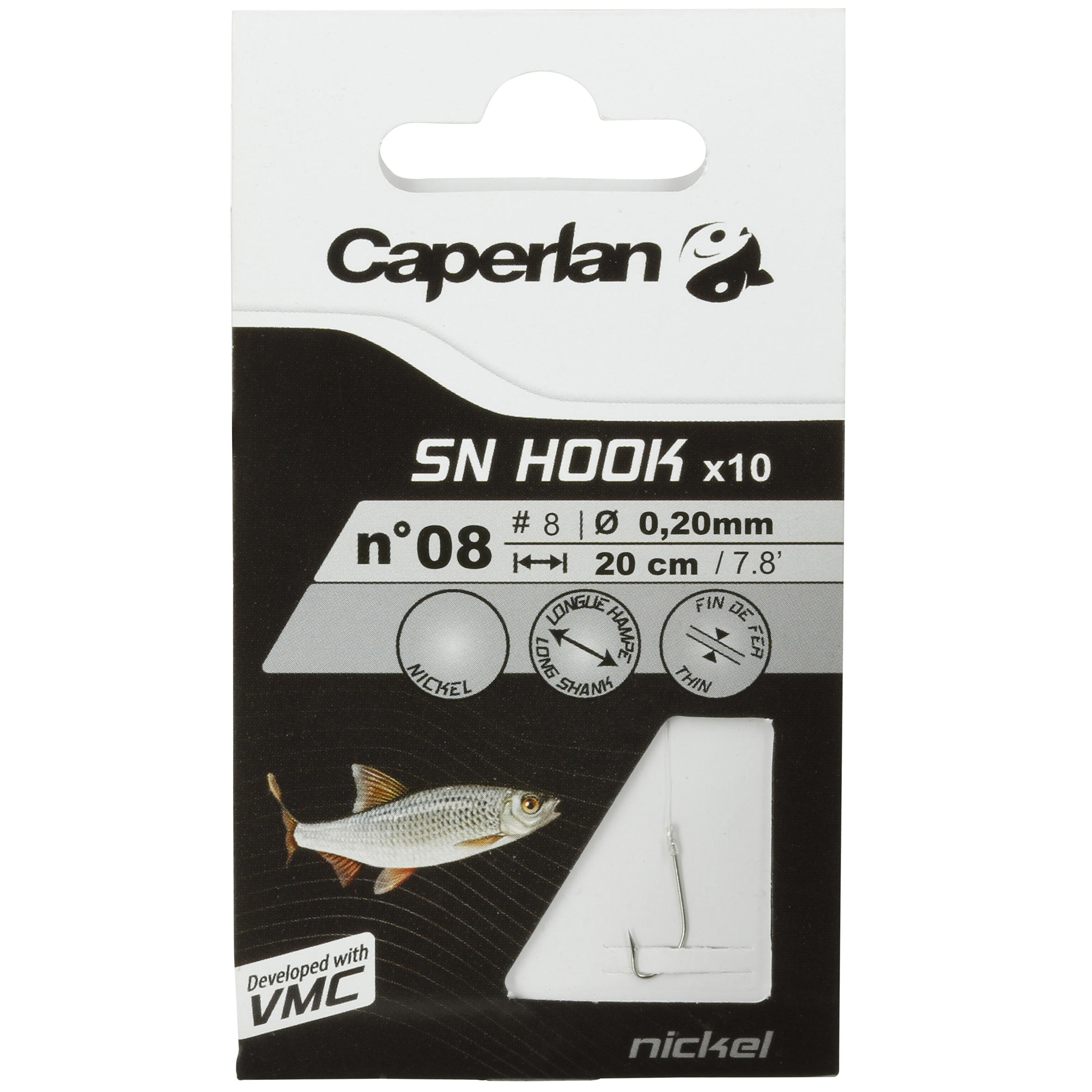 SN HOOK nickel rigged fishing hooks 6/26