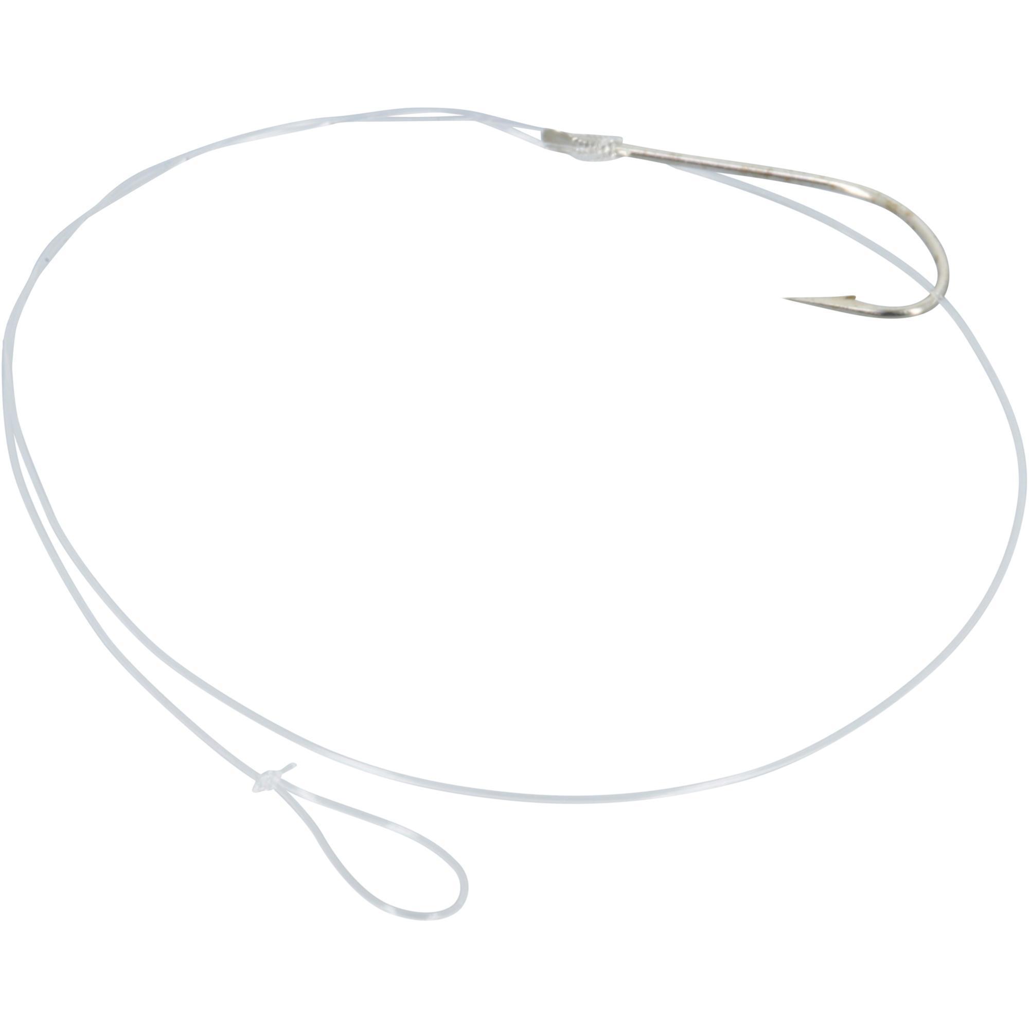 PRO FILSTAR Lot De 10 Hameçons Avec Bas De Ligne - Taille 9 - Fil Mono 0,18 Mm 50 Cm