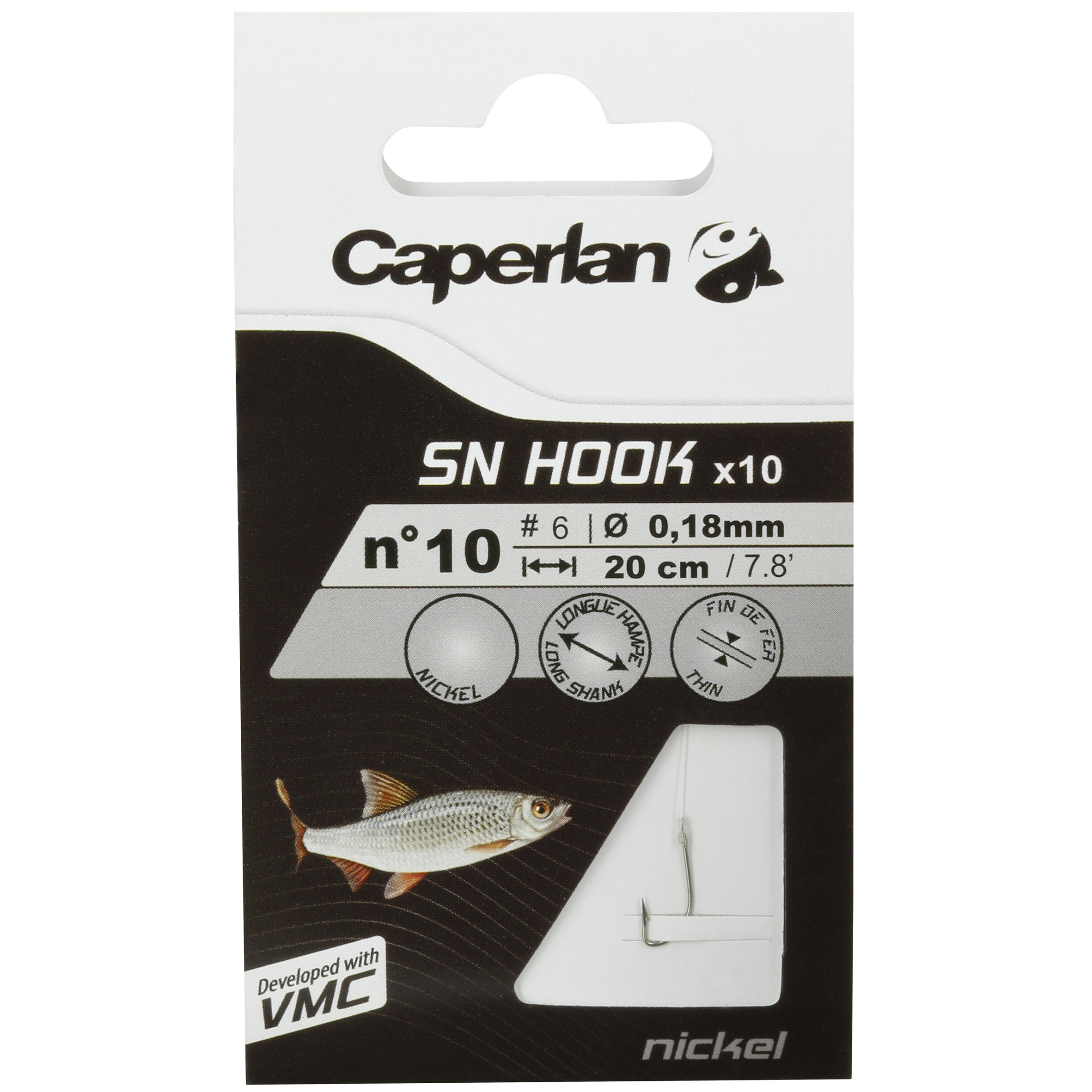 SN HOOK nickel rigged fishing hooks 9/26