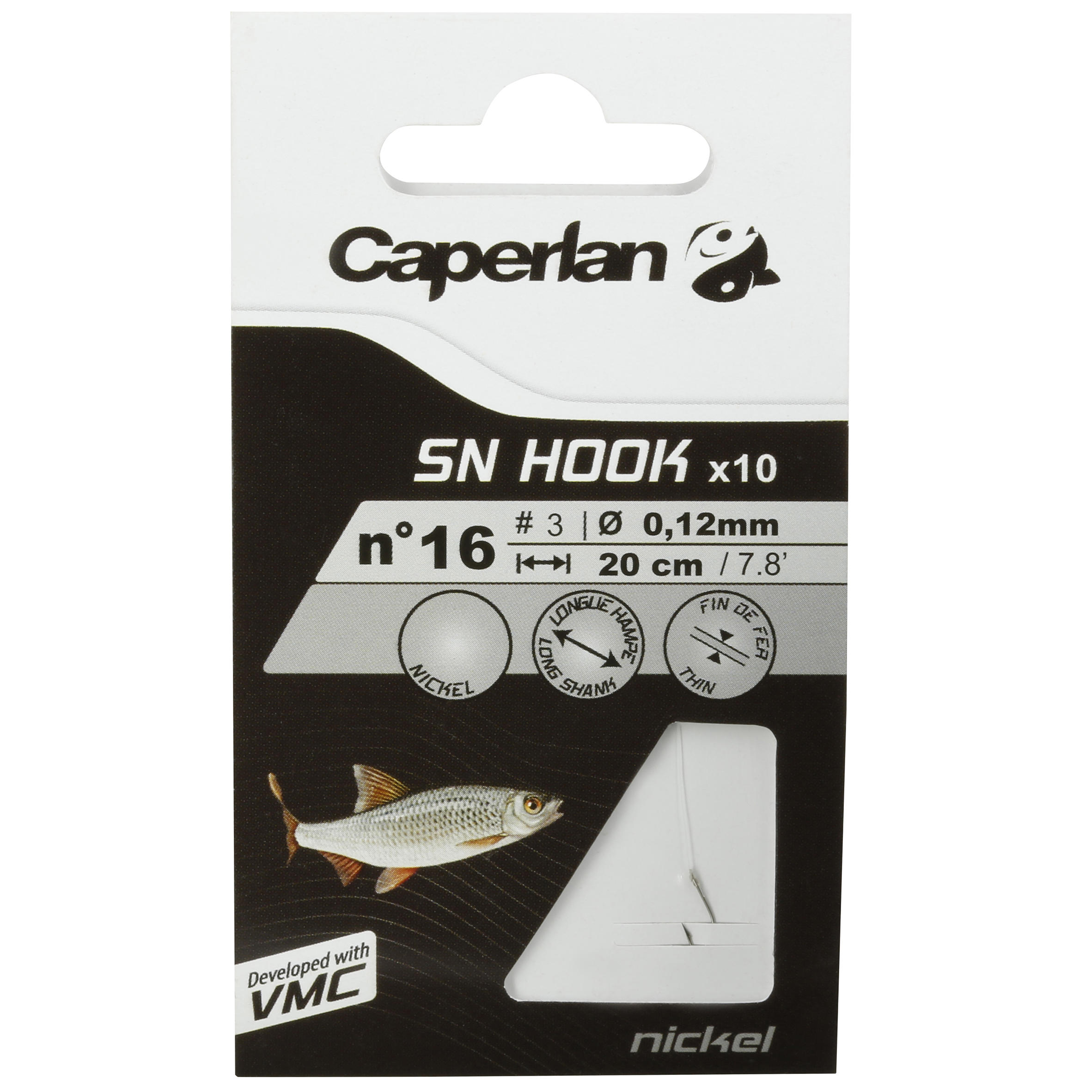 SN HOOK nickel rigged fishing hooks 18/26