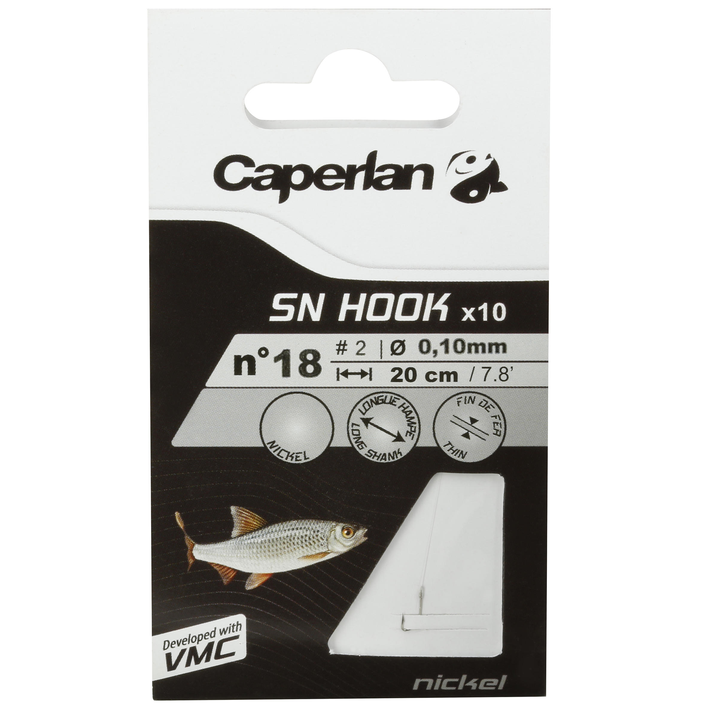 SN HOOK nickel rigged fishing hooks 21/26