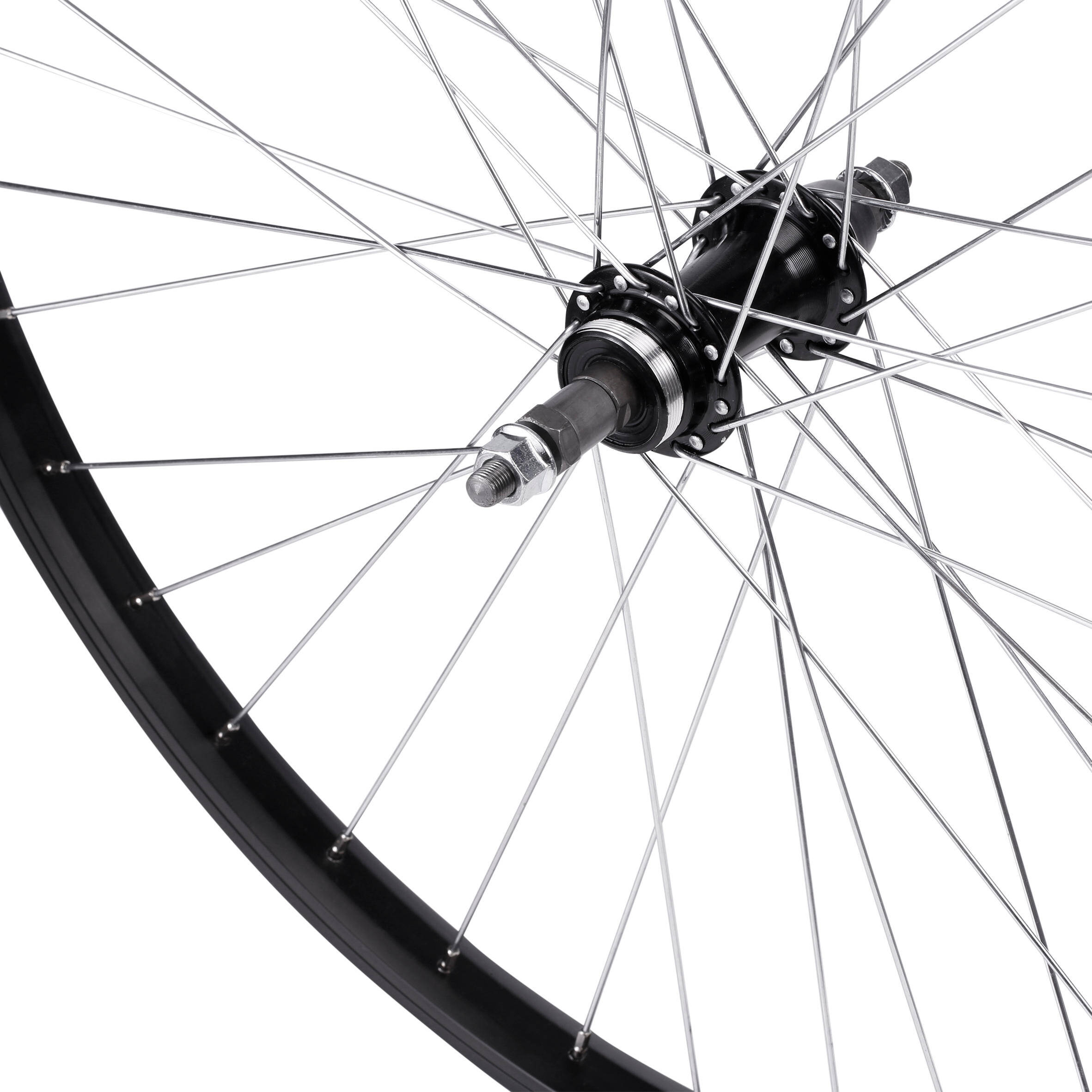 26" Mountain Bike Single-Walled Rear Wheel V-Brake with Freewheel + Bolt-On Hub -  4