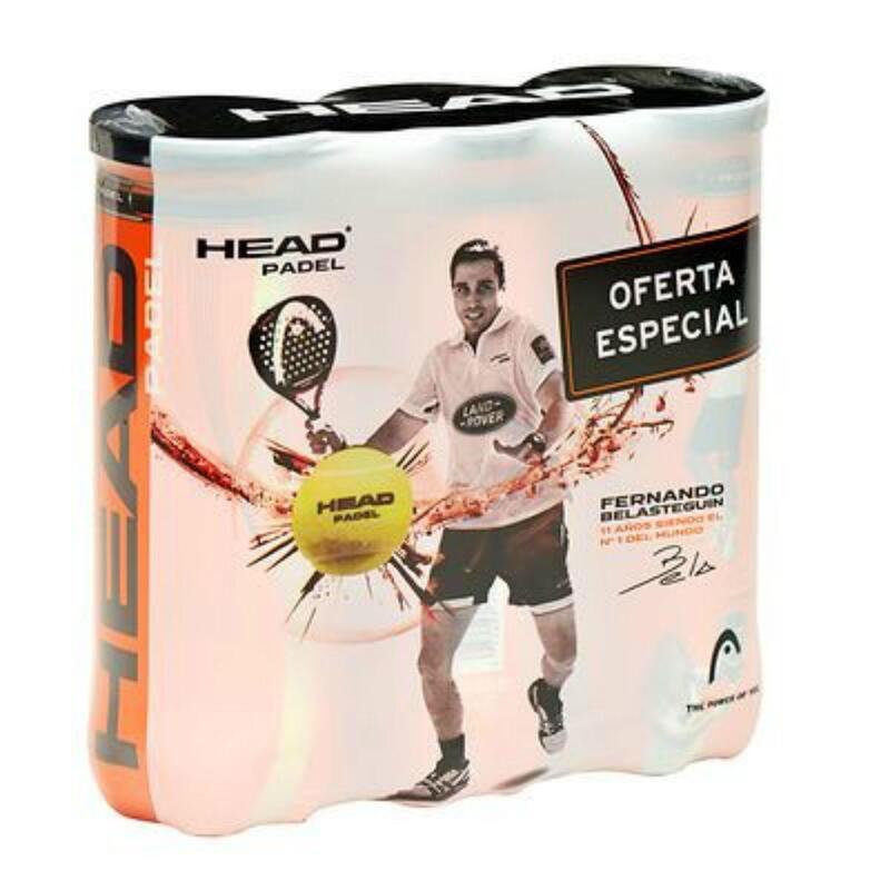 PRODUCTO OCASIÓN: Tripack pelota pádel Head