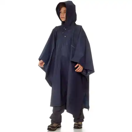 Arpenaz Child's Hiking and Mountain Trekking 10 Litre Poncho - Blue