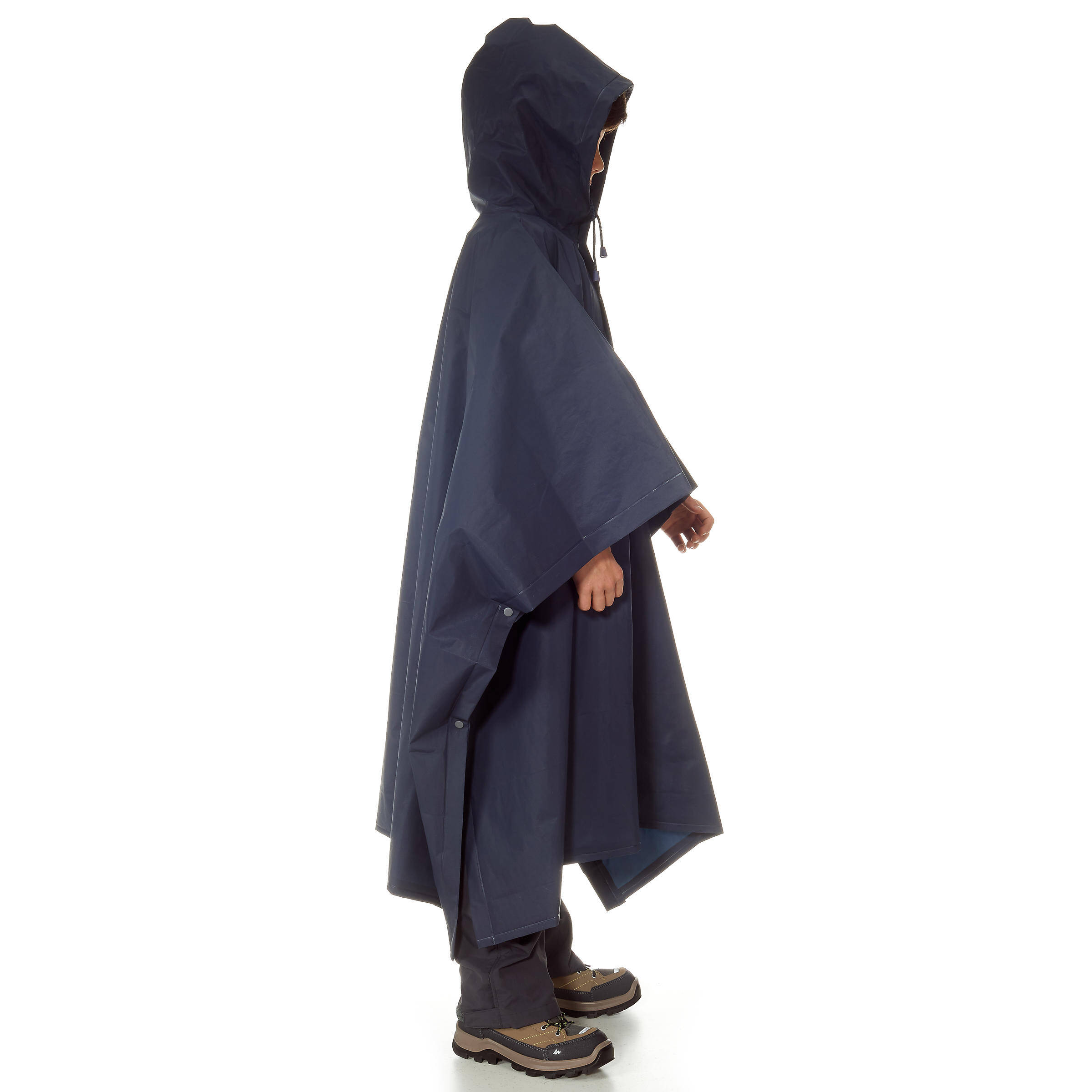 Hiking Rain Poncho 10 Blue -  5