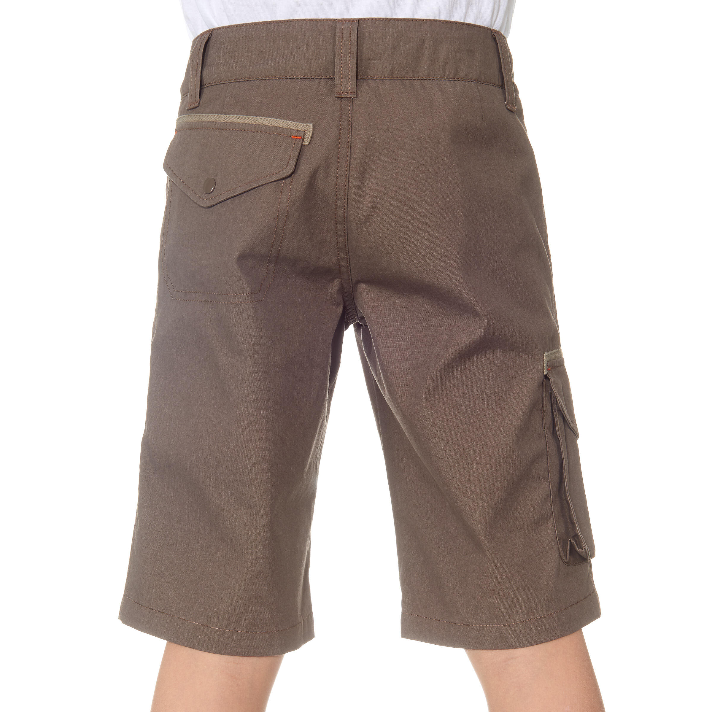 Hike 500 Boys' Hiking Shorts - Brown 4/16
