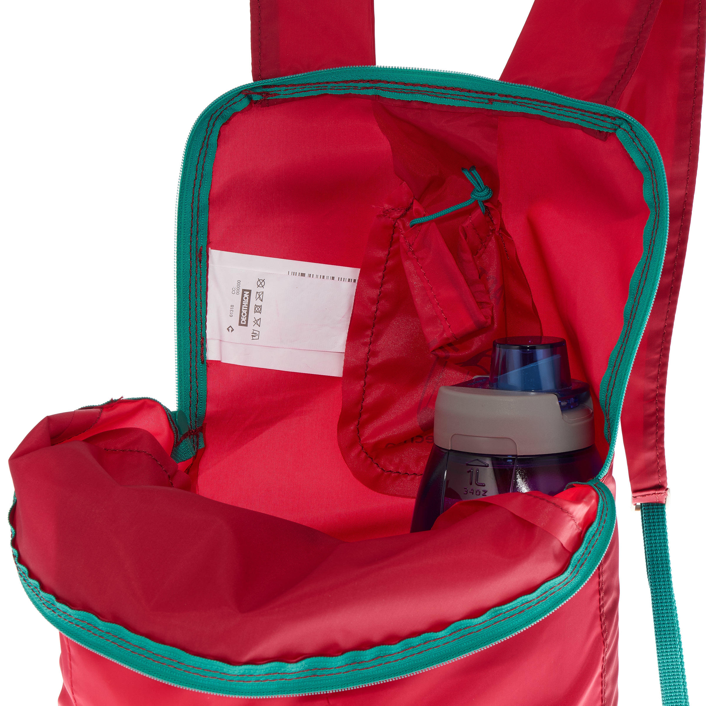 Pink Decathlon Rucksack Cover Ultra-Compact 10-Litre Backpack