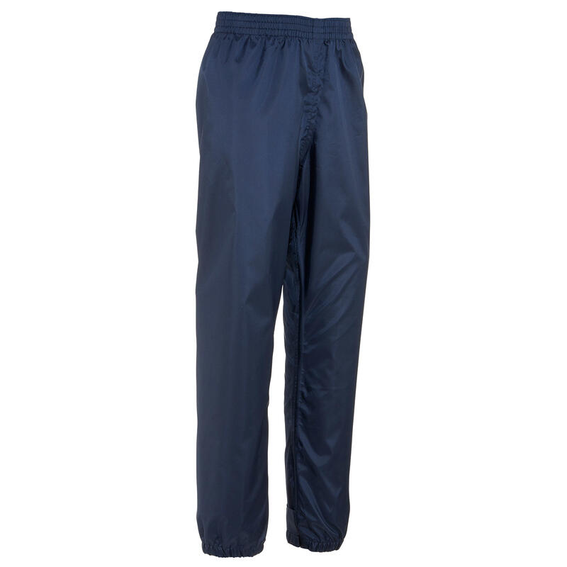 Sur-pantalon imperméable de randonnée - MH100 bleu marine - enfant 2-6 ANS