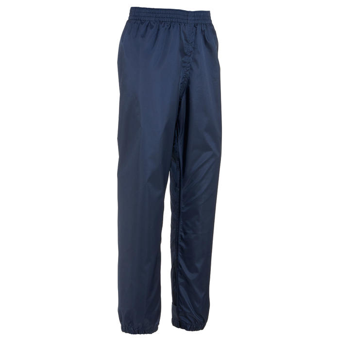 Kids Waterproof Hiking Overtrousers MH100 Age 7-15 - Blue