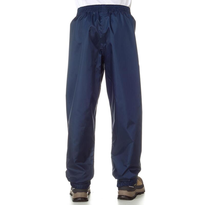 Sovrapantaloni trekking bambino MH100 impermeabili blu