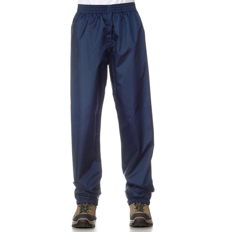 Boy's 7-15y waterproof trousers - MH100 - Dark blue - Decathlon