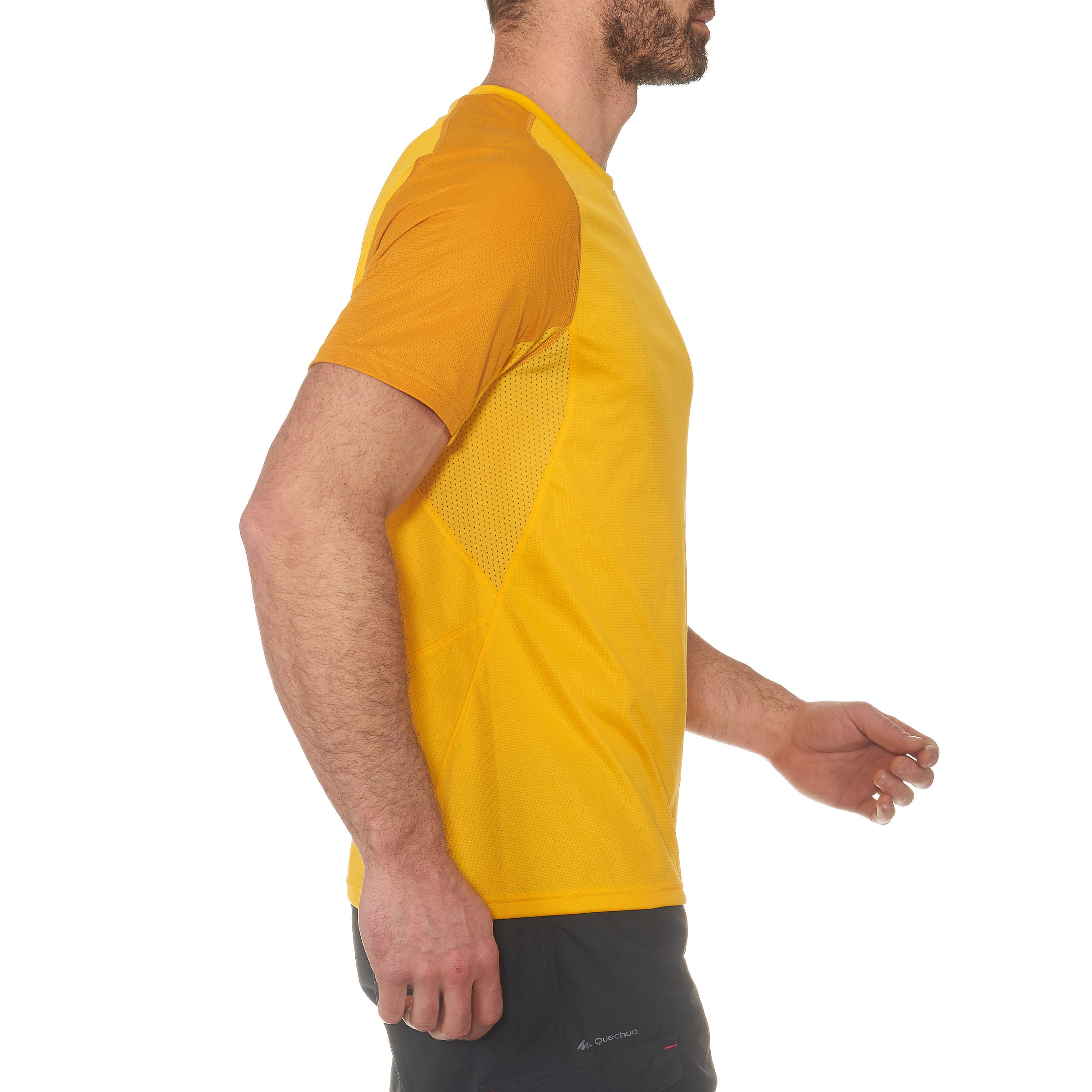 TechFRESH 100 Men's Short-Sleeved Hiking T-Shirt - Yellow 3/12