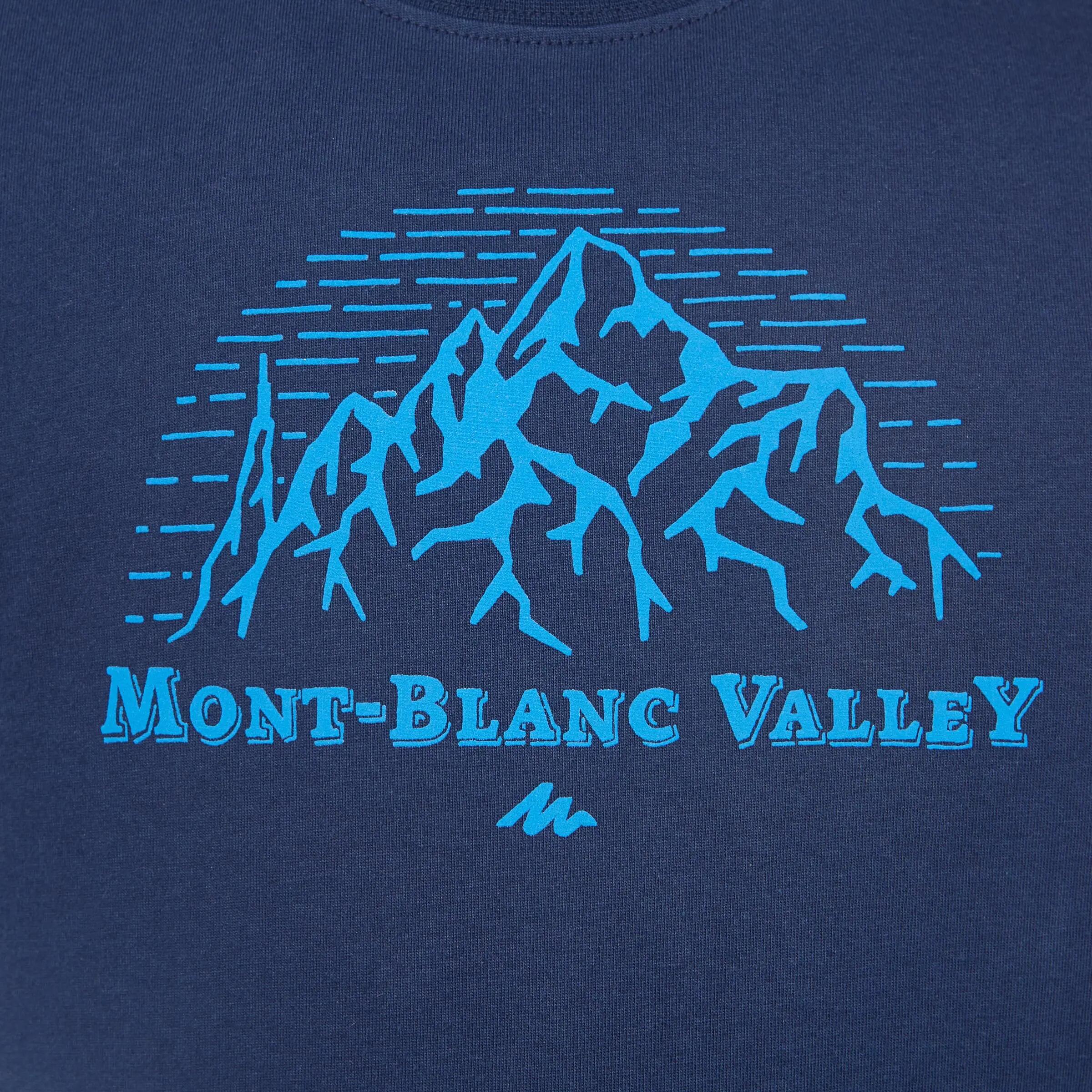 Hike 500 Boy's Hiking T-Shirt Navy 5/9