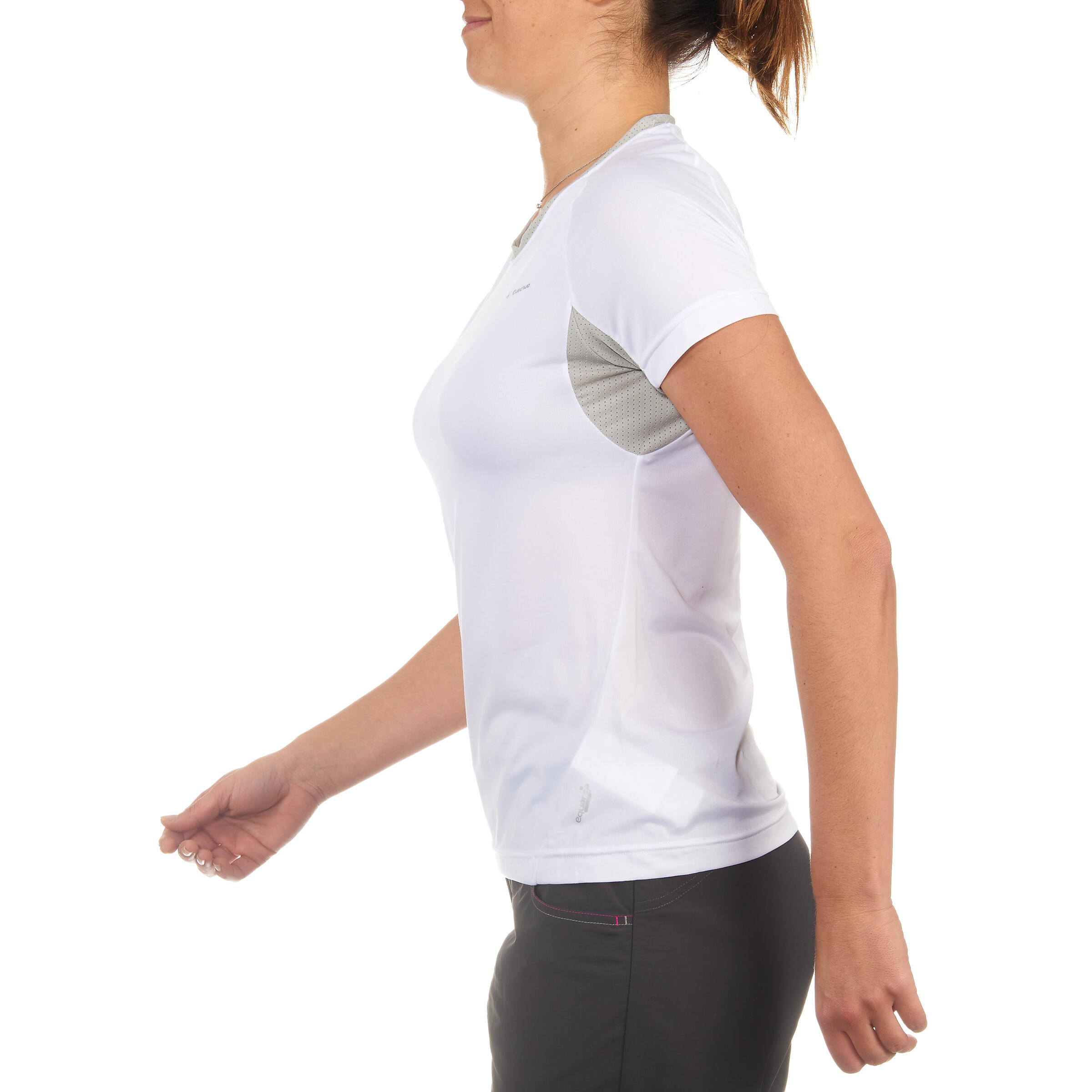 Techfresh 50 Women's Short Sleeve Hiking T-shirt - White 4/10