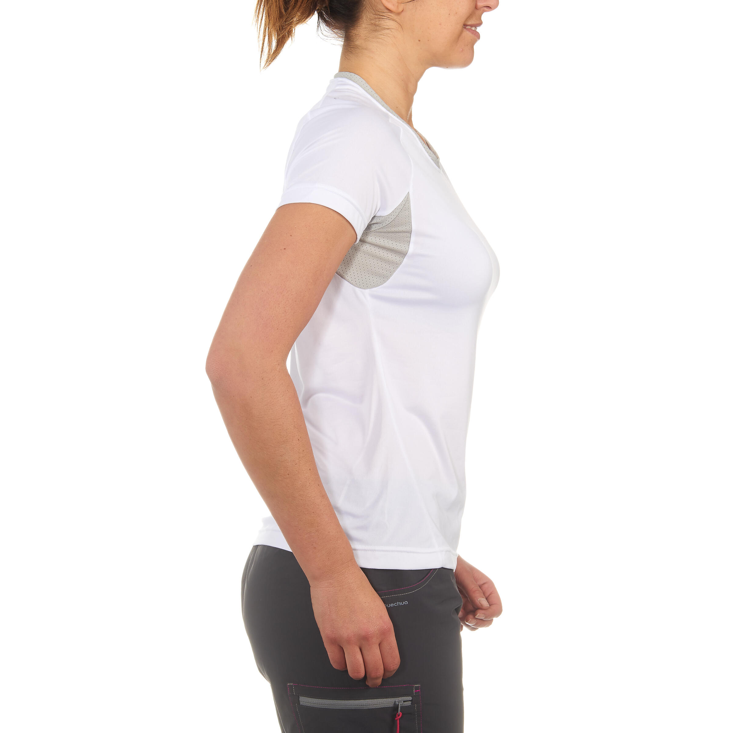 Techfresh 50 Women's Short Sleeve Hiking T-shirt - White 2/10