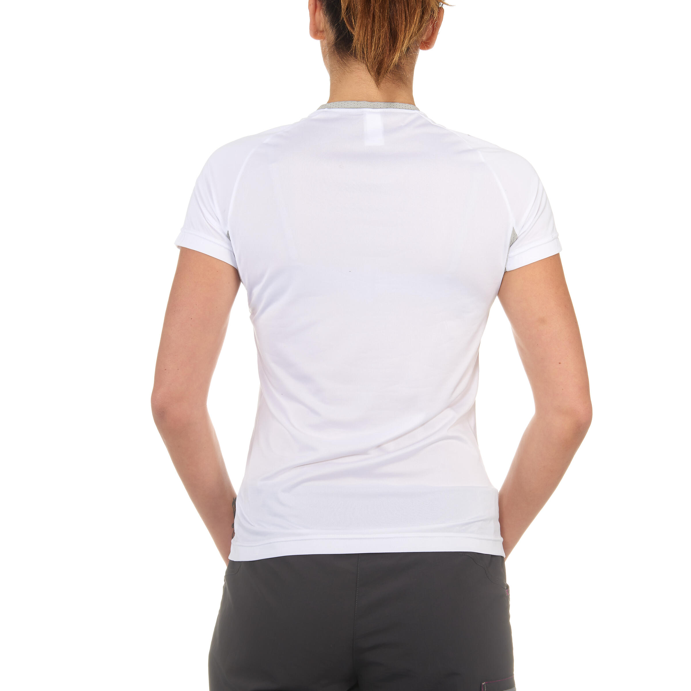 Techfresh 50 Women's Short Sleeve Hiking T-shirt - White 3/10