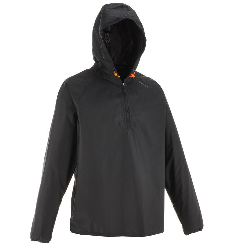 Coupe-pluie de randonnée nature - NH100 Raincut Demi Zip - Homme