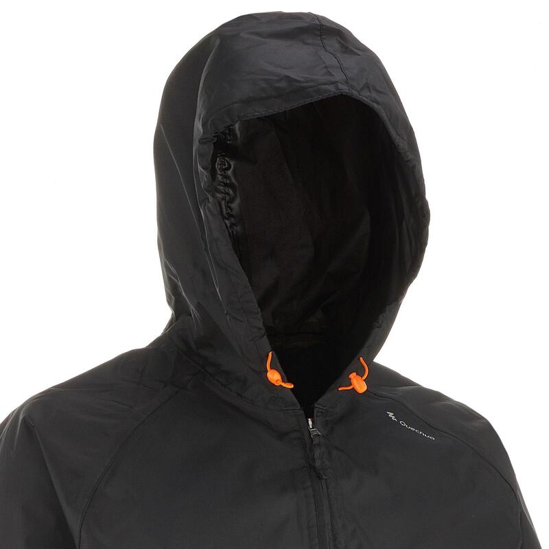 Erkek Outdoor Rüzgar Geçirmez Yağmurluk - Su Tutmaz - Siyah - Raincut 1/2 Zip