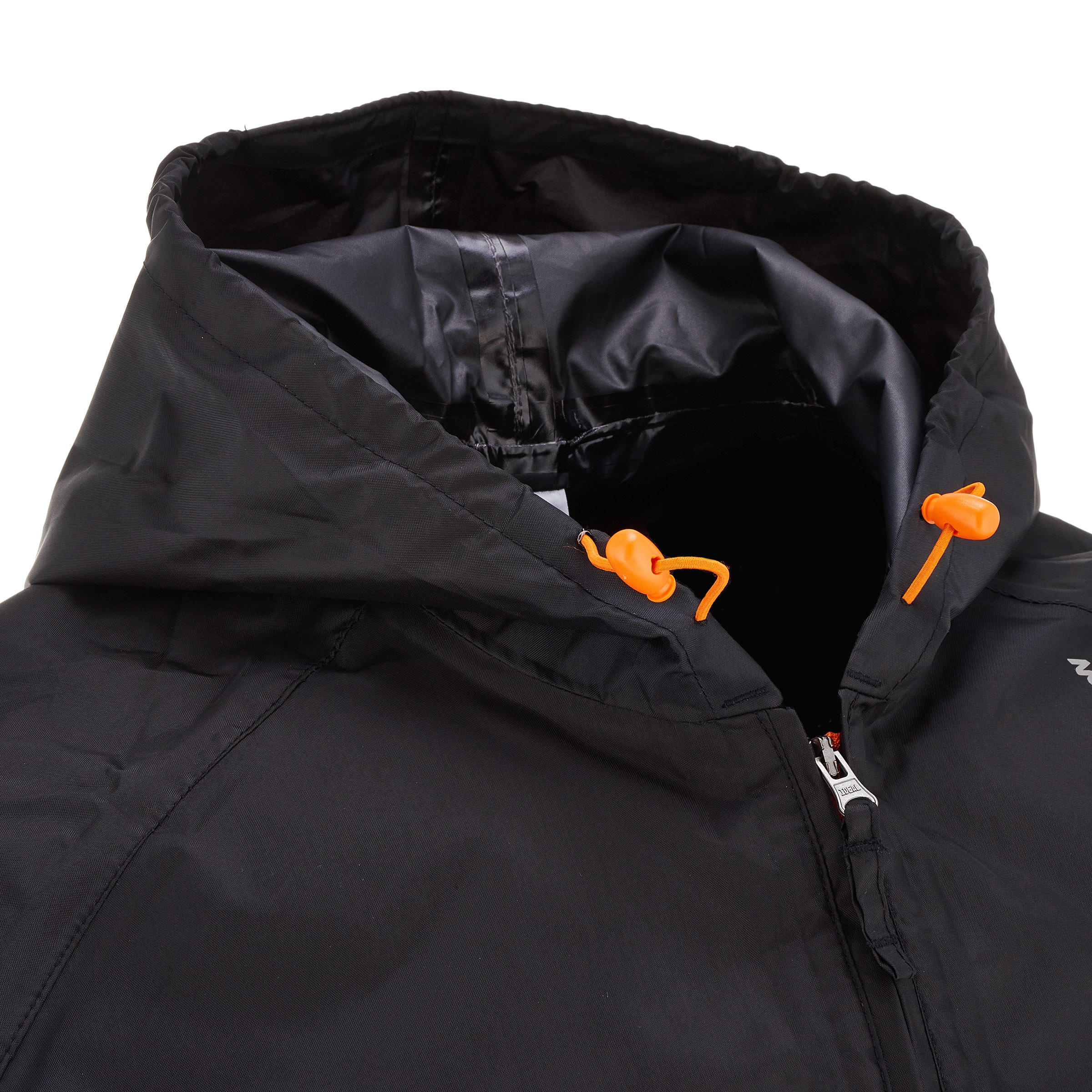 Imperméable à demi-glissière homme – Raincut noir - QUECHUA