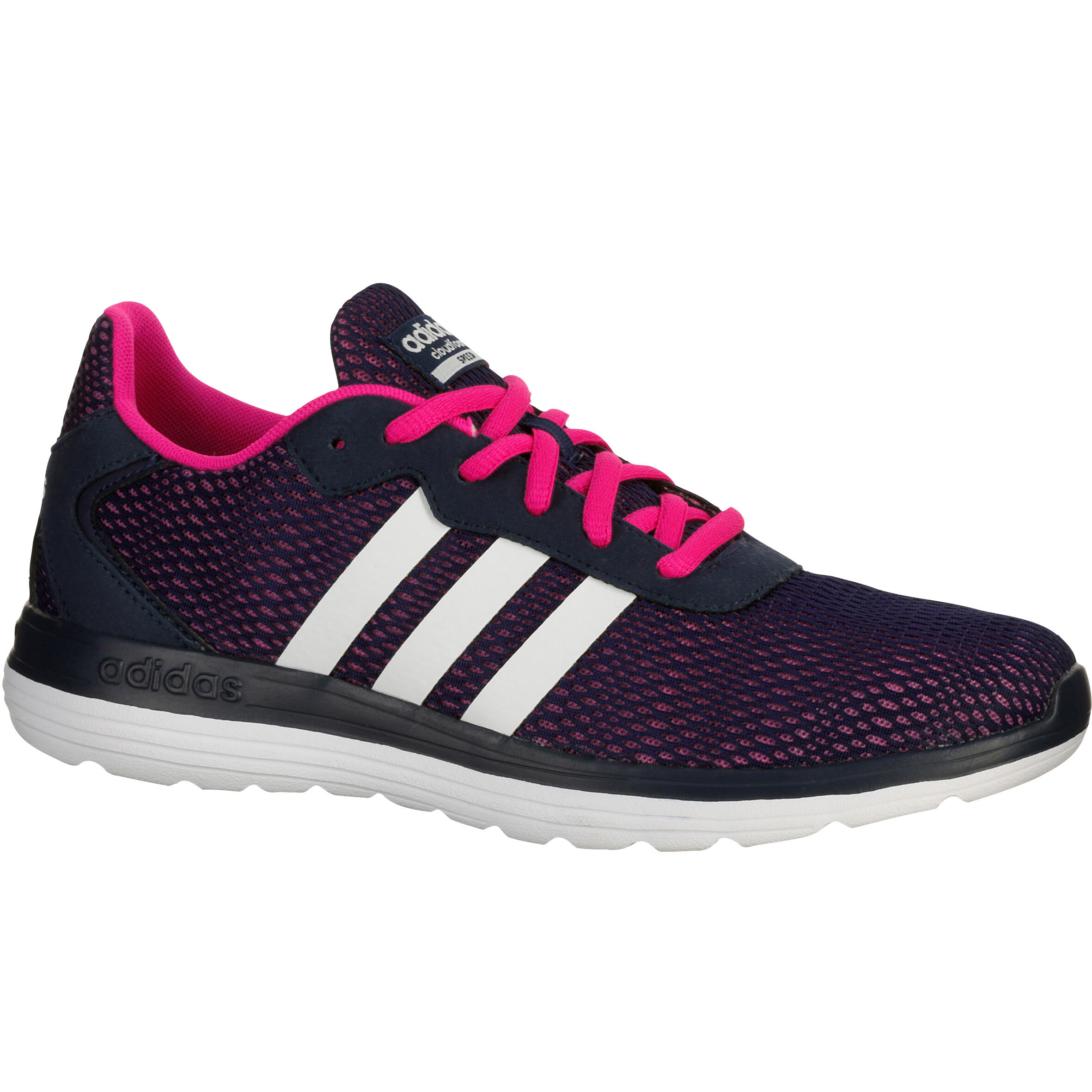 Damessneakers Cloudfoam Speed marineblauw/roze | ADIDAS | Decathlon.nl