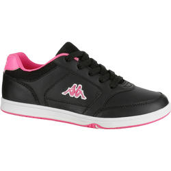 Chaussures marche sportive enfant Rioja noir / rose