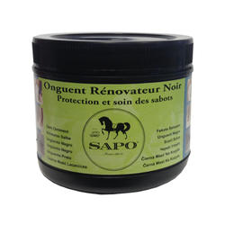 Graisse pour sabots équitation cheval et poney ONGUENT RENOVATEUR noir 500 ML