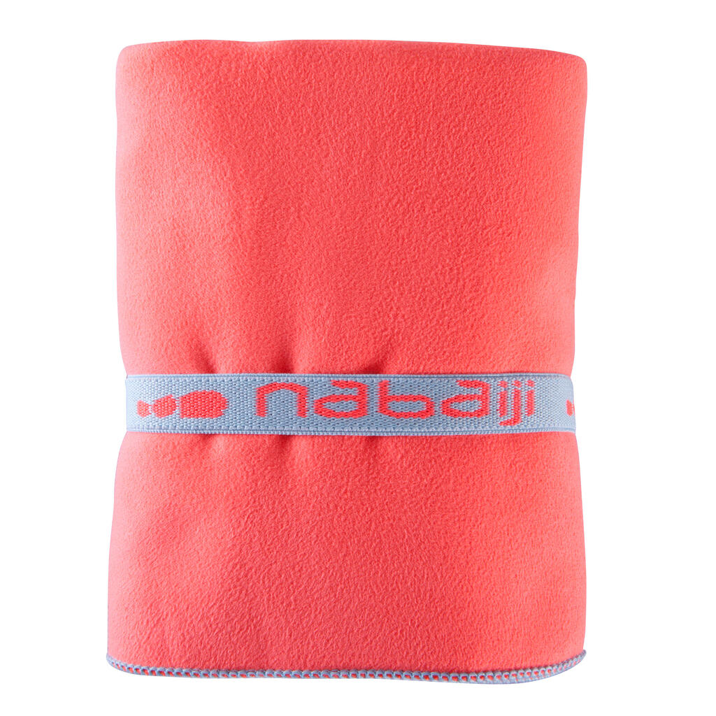Microfibre Towel for Swimming Lila Size L 80 x 130 cm